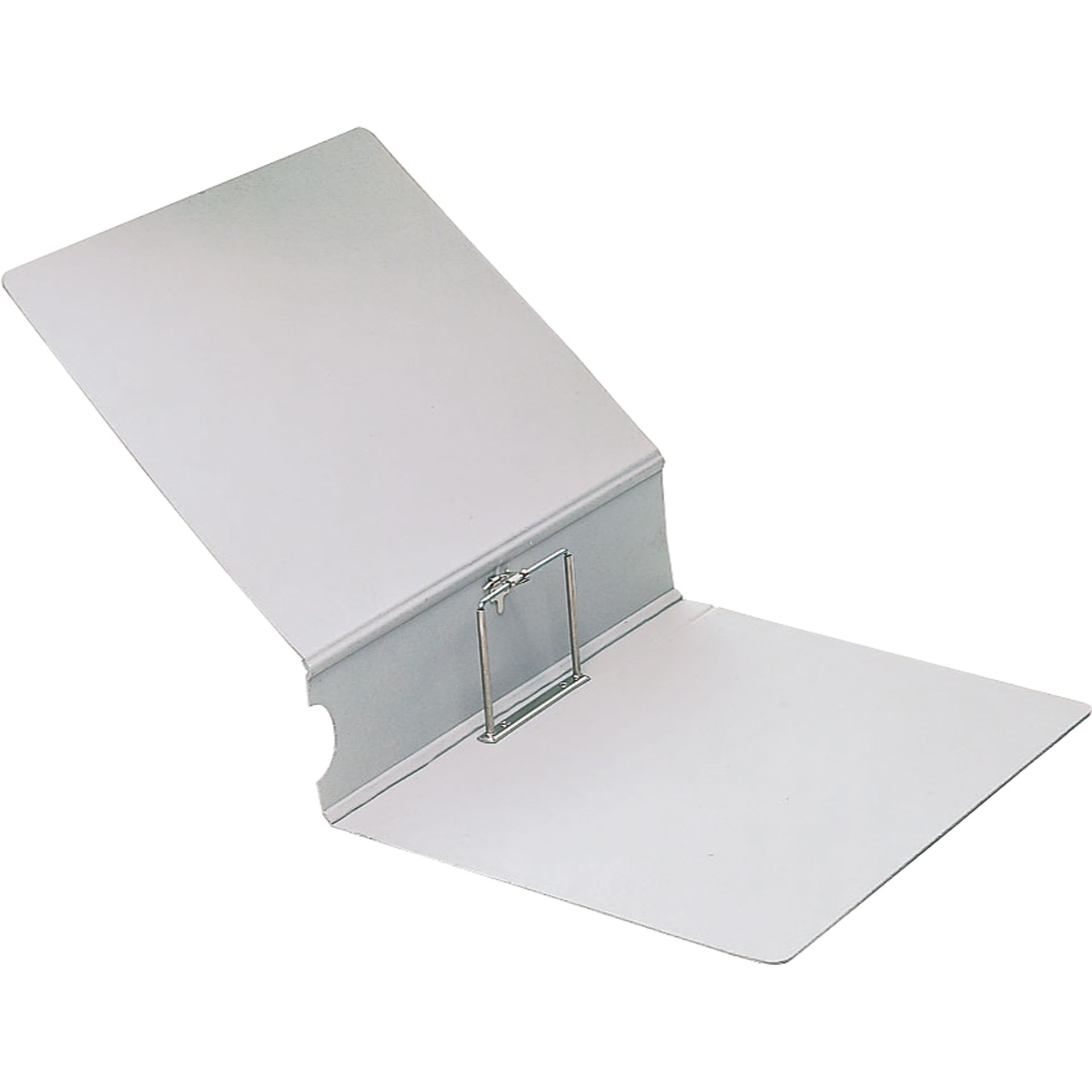 Archivordner DIN A4 75mm Steckmechanik Pappe grau