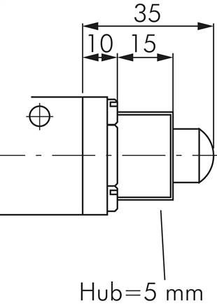 3/2-Wege (NC/NO)-Endschalter, G 1/4", Nocke, Edelstahl