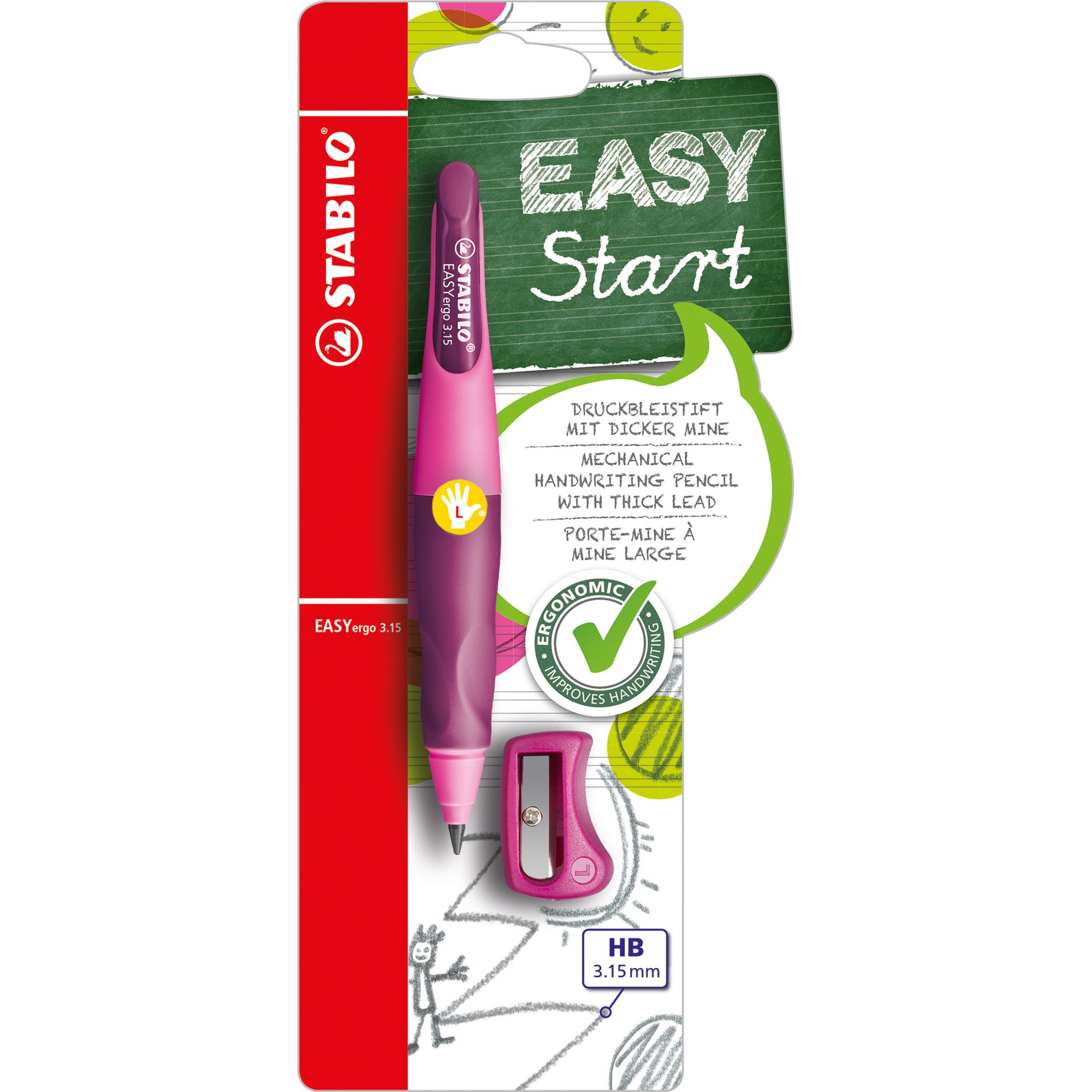 Druckbleistift EASYergo li pink/lila