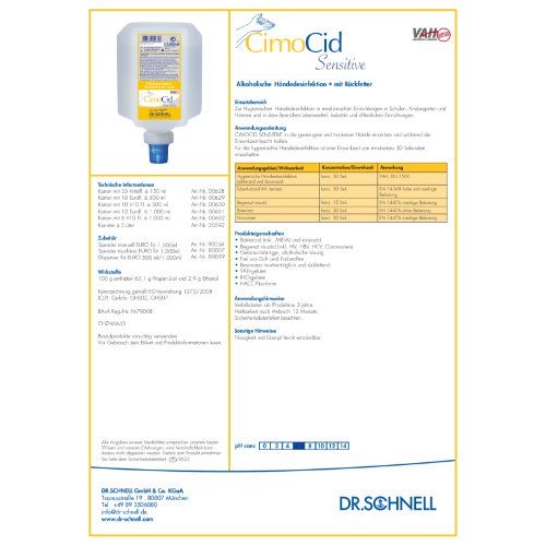 CIMOCID SENSITIVE Kittelflasche 150 ml