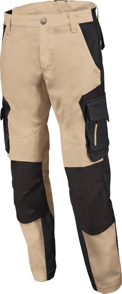 FHB Arbeitshose FLORIAN 125100 beige/schwarz Gr. 42