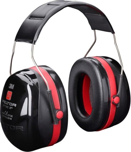 3M H540A 3M PELTOR Optime III Kapselgehörschützer 35 dB schwarz/rot, Kopfbügel H540A-411-SV
