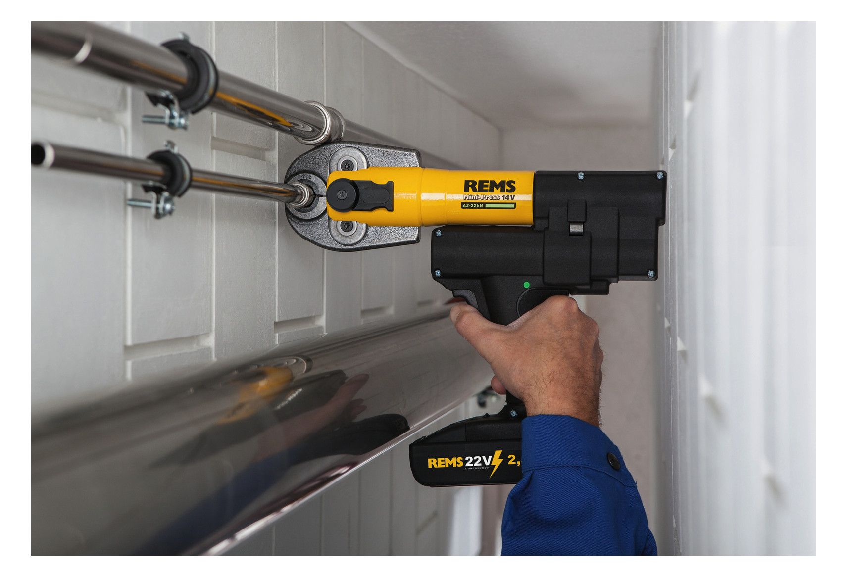 REMS Hybrid-Radialpresse im Koffer