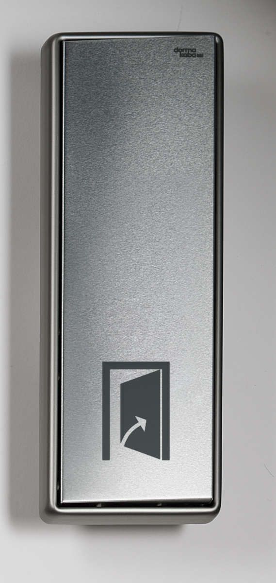 Wippe mit 'Tür auf' und dormakaba Logo