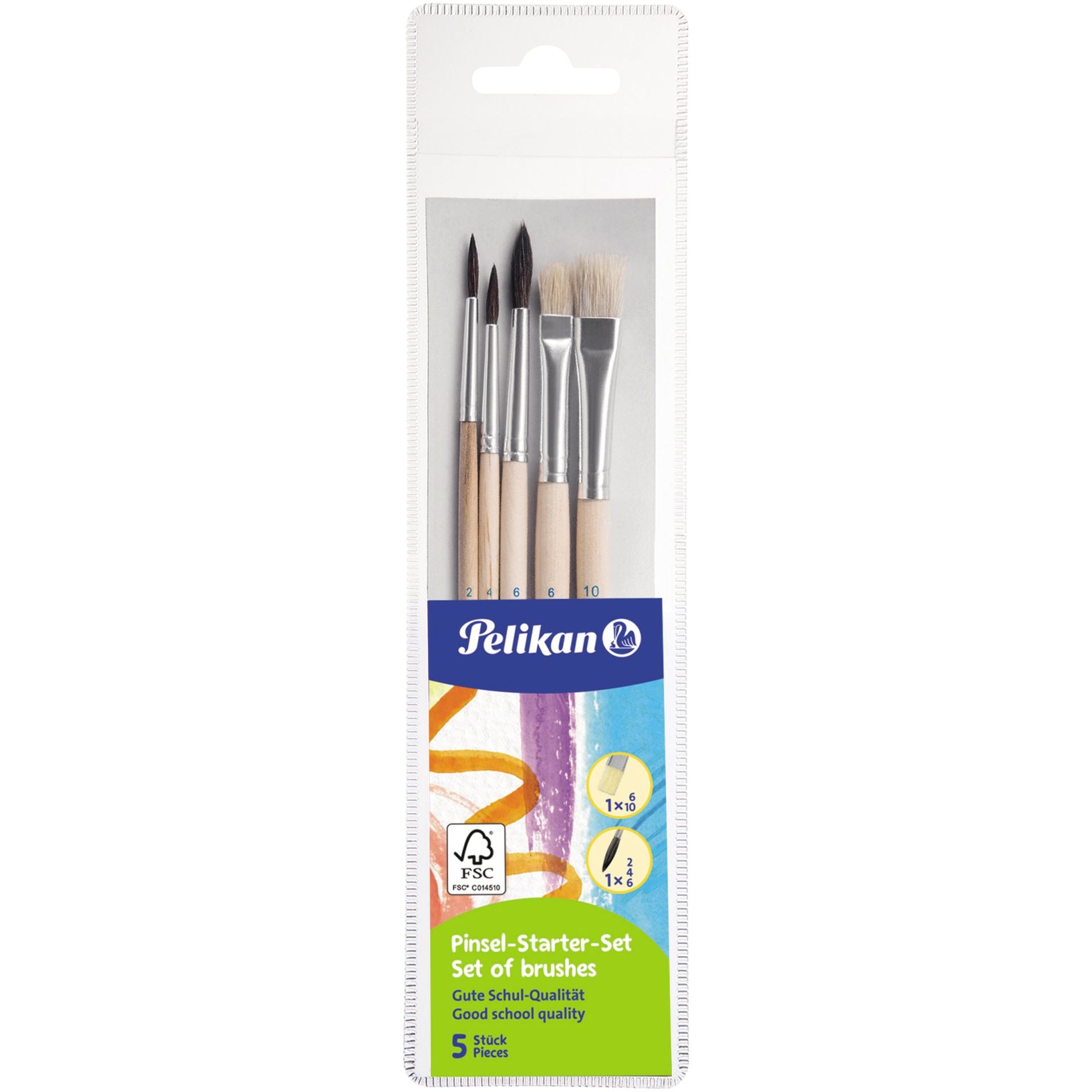 Pinsel-Set PI5/SB sortiert 5 St./Pack.