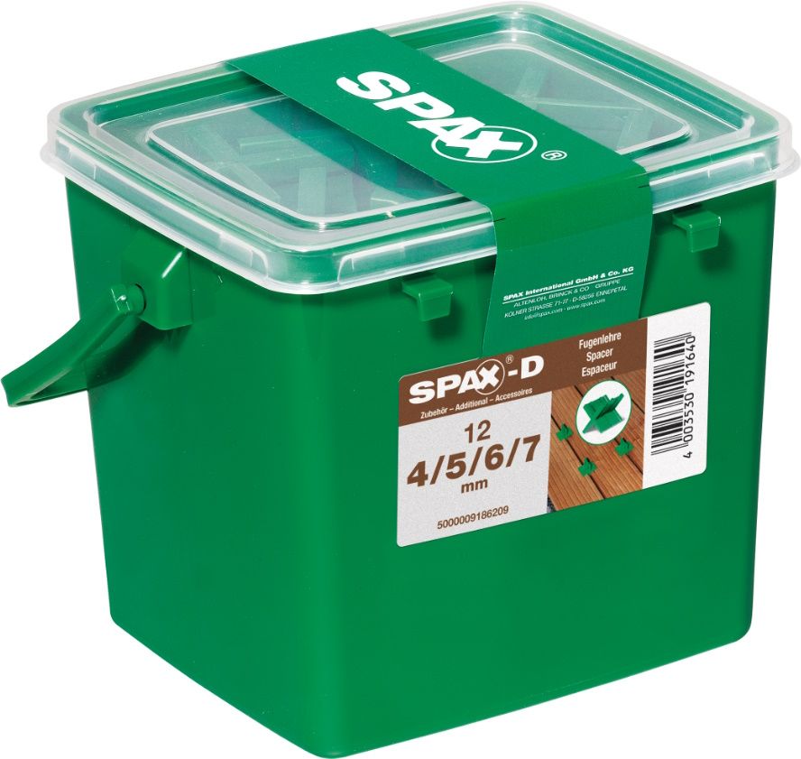 SPAX-D Fugenlehre für 4 Fugenbreiten