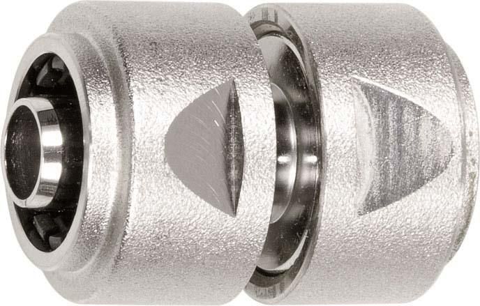 Schlauchverbinder 1/2" - 13mm MS Ni m. Spannmutter GEKA plus Stecksystem
