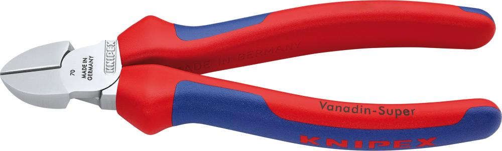 Seitenschneider verchromtmit Mehrkomponenten-Griffen 160mm KNIPEX