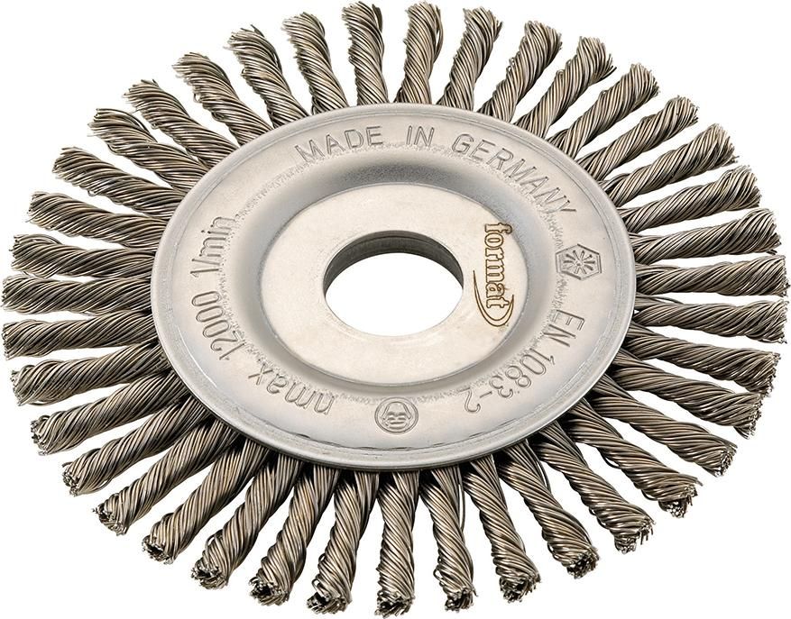 Rundbürste Stahl gezopft 115x6x mm FORMAT