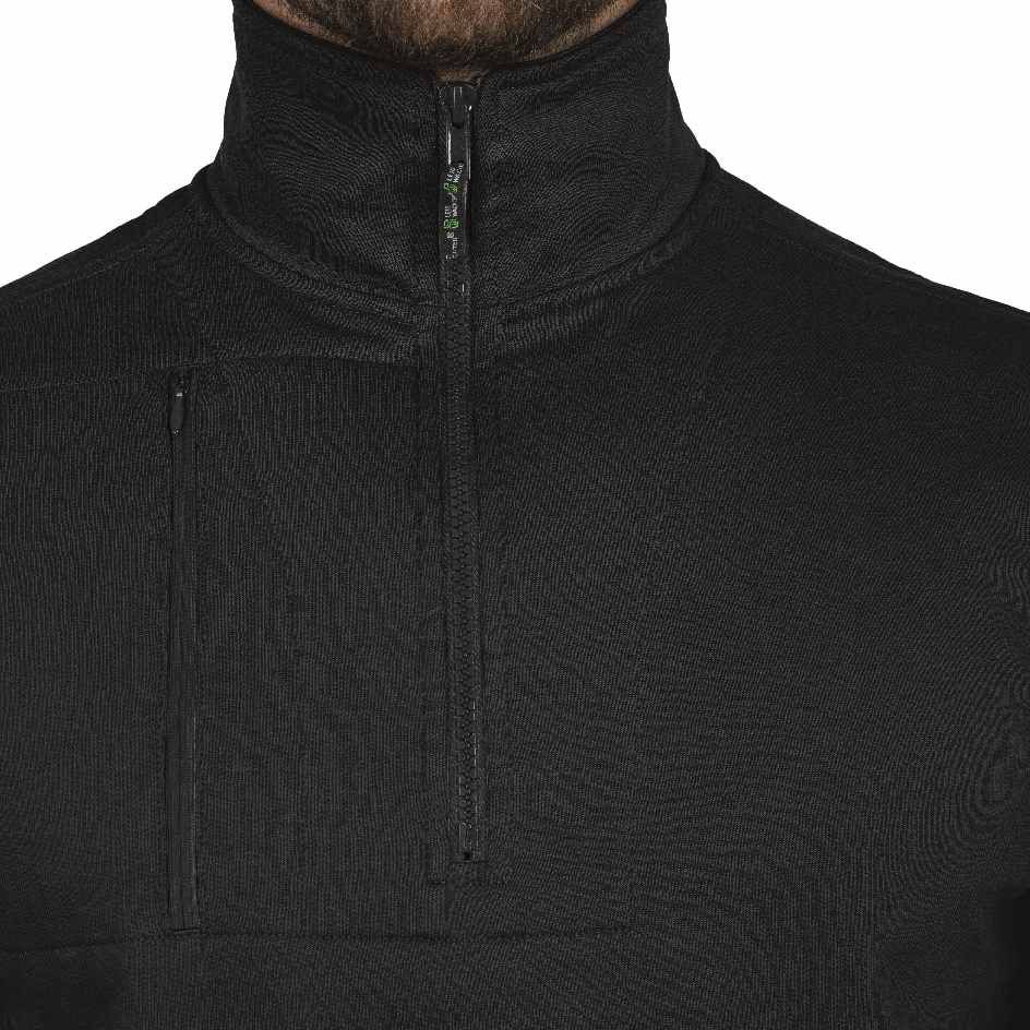 FLEXR05 · Paul, Zip-Sweater schwarz, XL