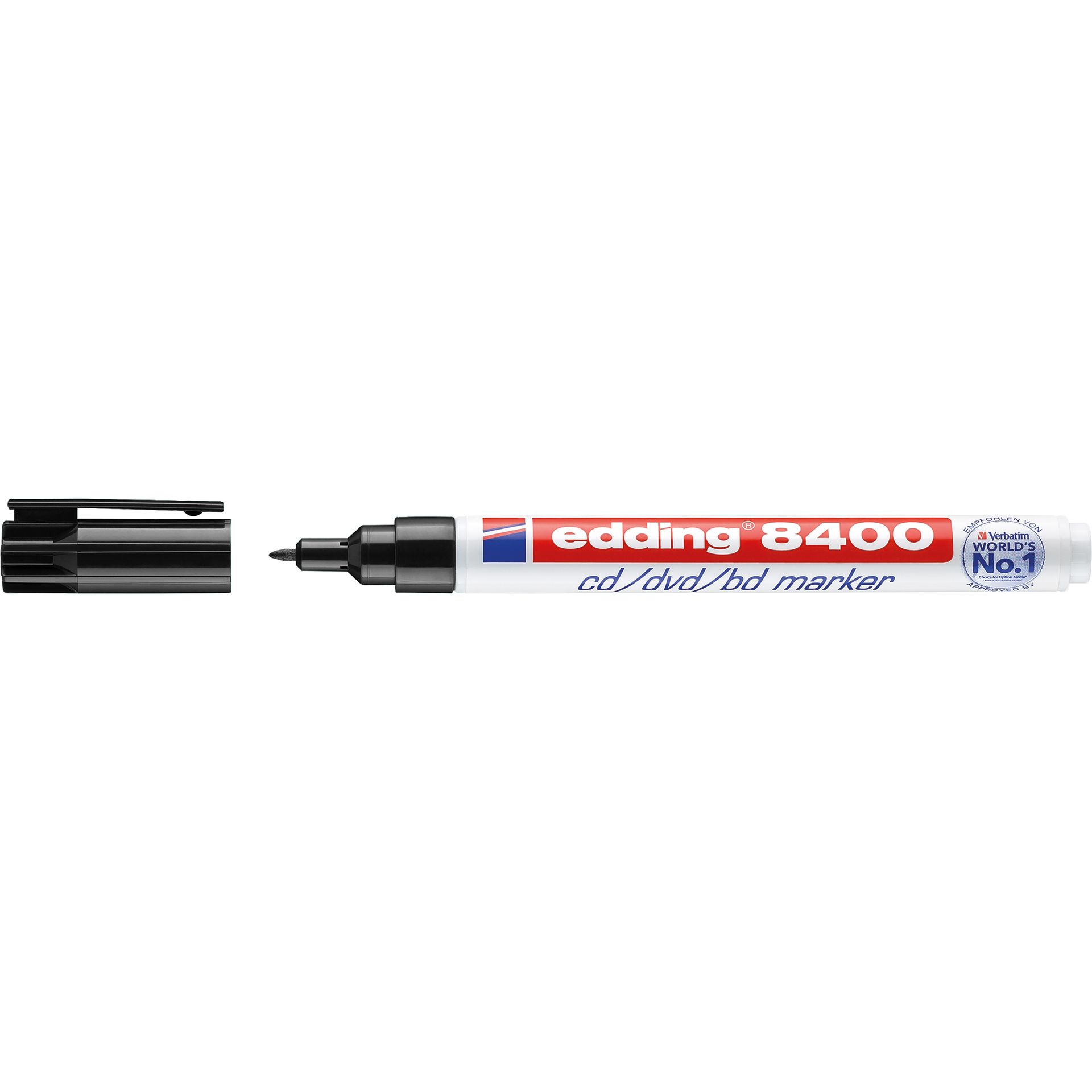 CD/DVD-Marker 8400 0,5-1mm Rundspitze sw