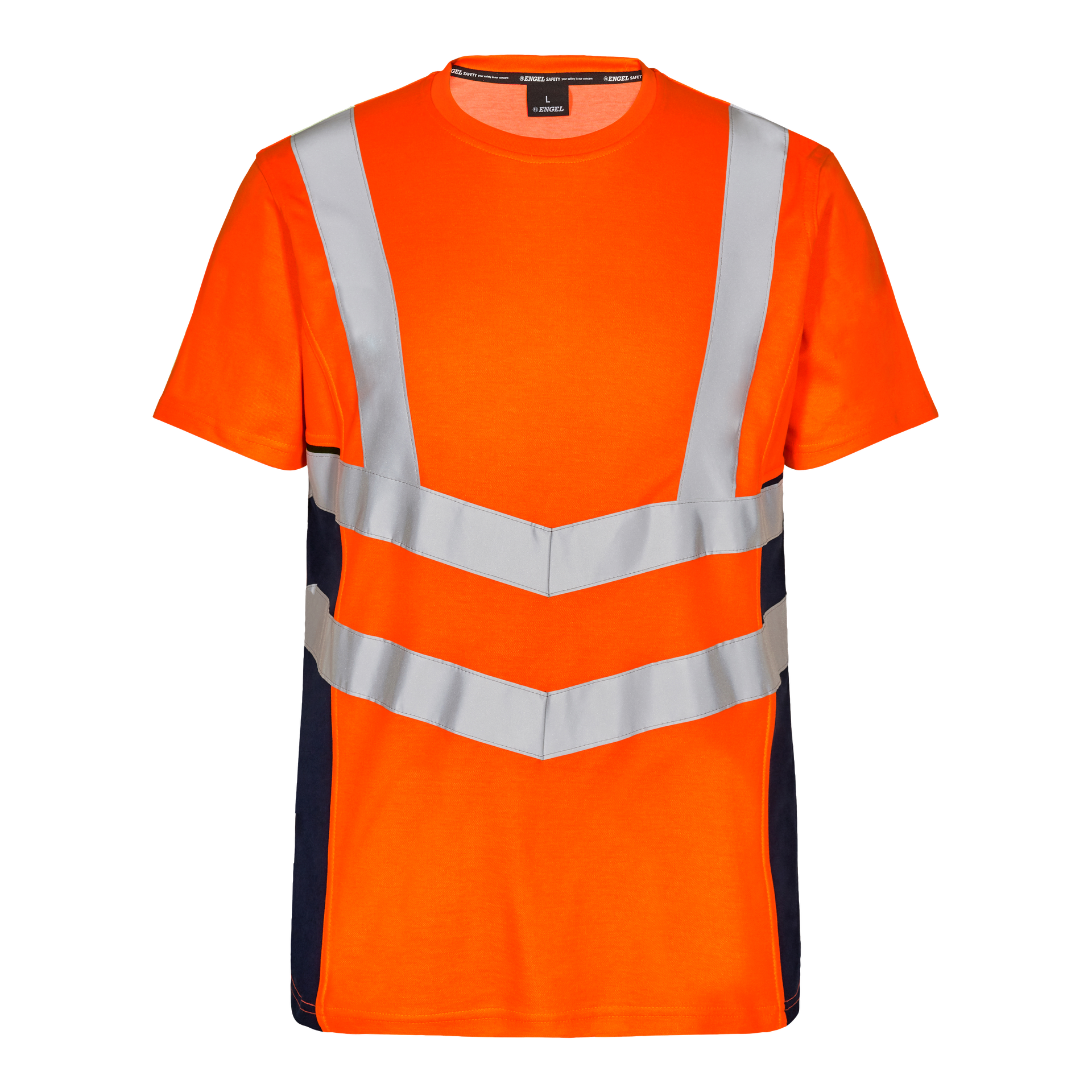 Safety T-Shirt Orange/Blue ink, Gr. 2XL