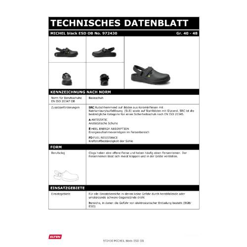 ELTEN MICHEL OB Berufsclog ESD, Schwarz, Gr. 48