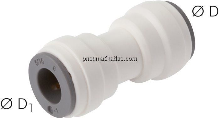 Gerader Steckanschluss 5/32" (3,97 mm)-4mm, IQS-LE (EPDM-Dichtung)