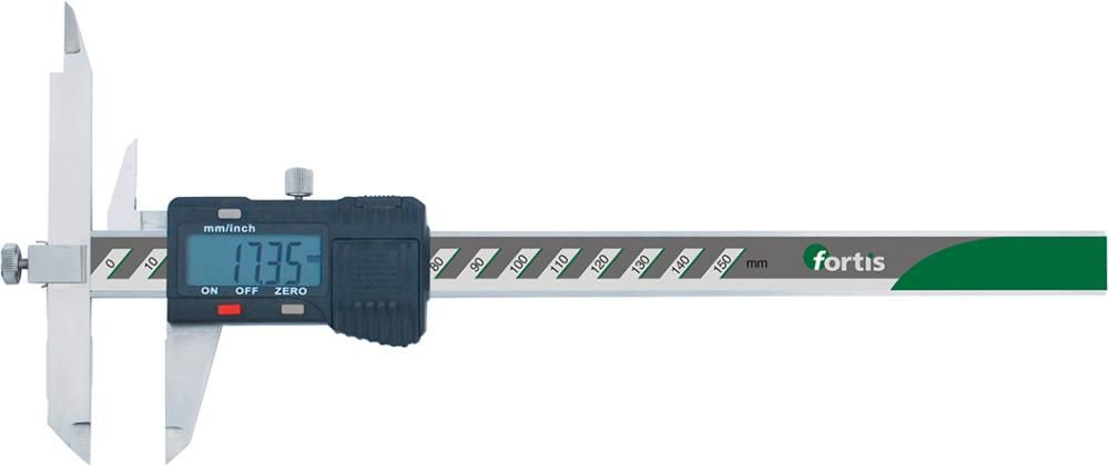 Dig.-Messchieber mit verstellbaren Schenkeln 150mm o.D. FORTIS