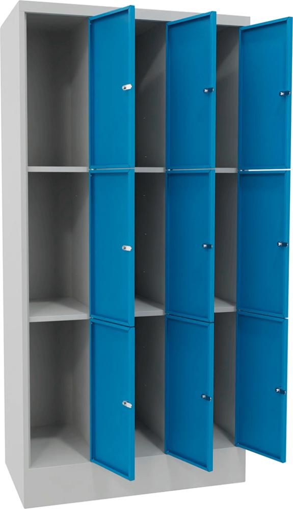 PAVOY Schließfachschrank mit Sockel B900xT500xH1850mm