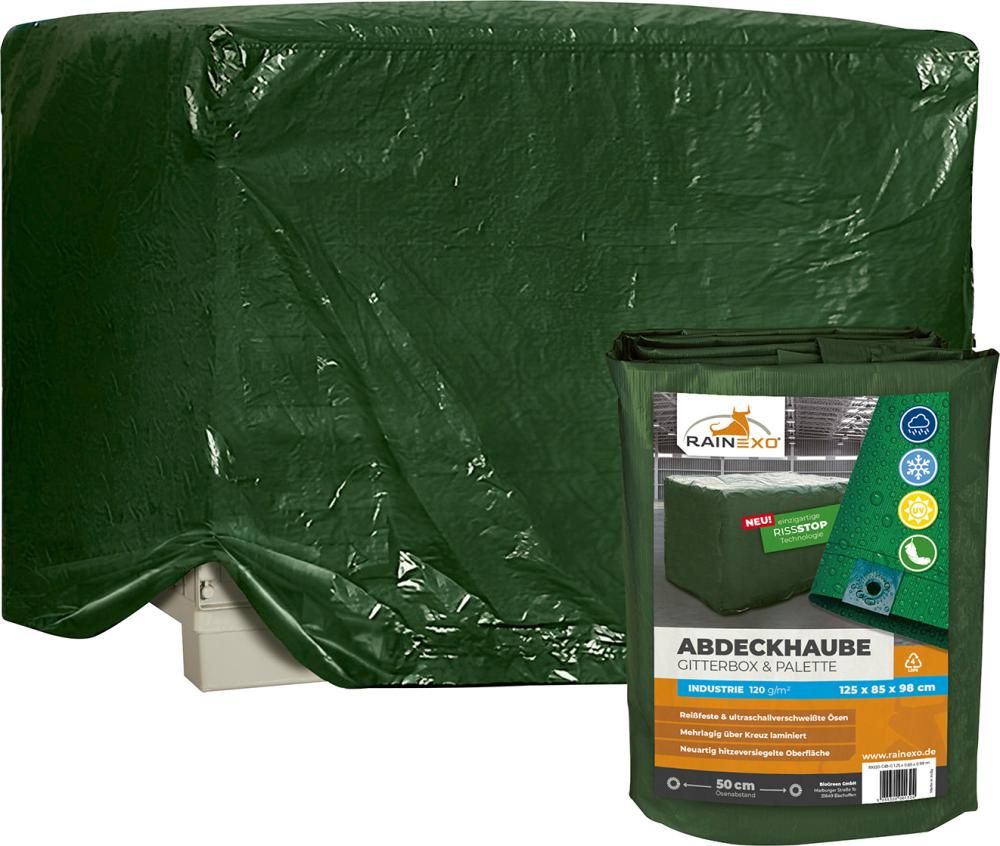Abdeckhaube - Gitterbox, Grün