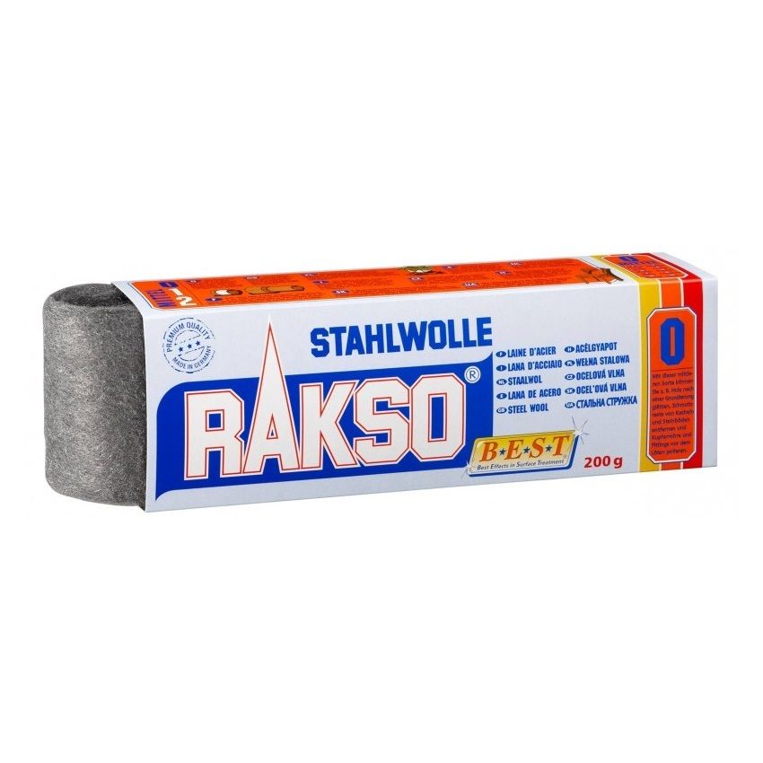 RAKSO Stahlwolle, 200 gramm