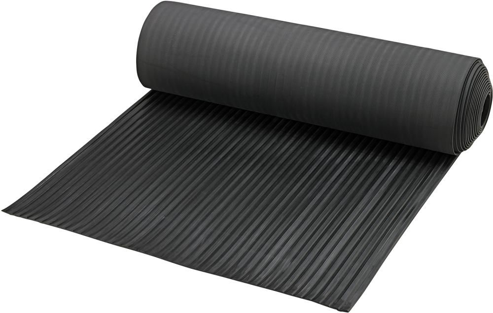 Leistenmatte PRO, NR/SBR, schwarz, 6mm, 1000mm 10m FORTIS