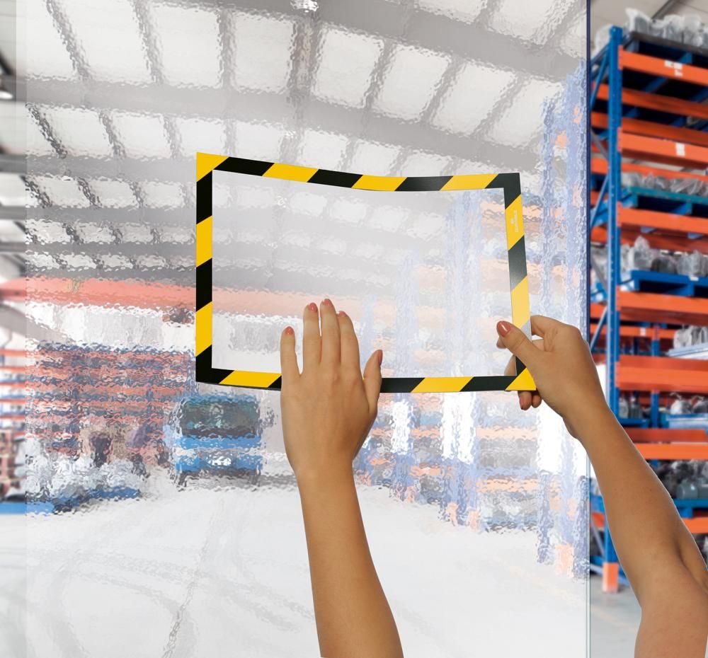 Magnetrahmen SECURITY A4 DURAFRAME gelb/schwarz