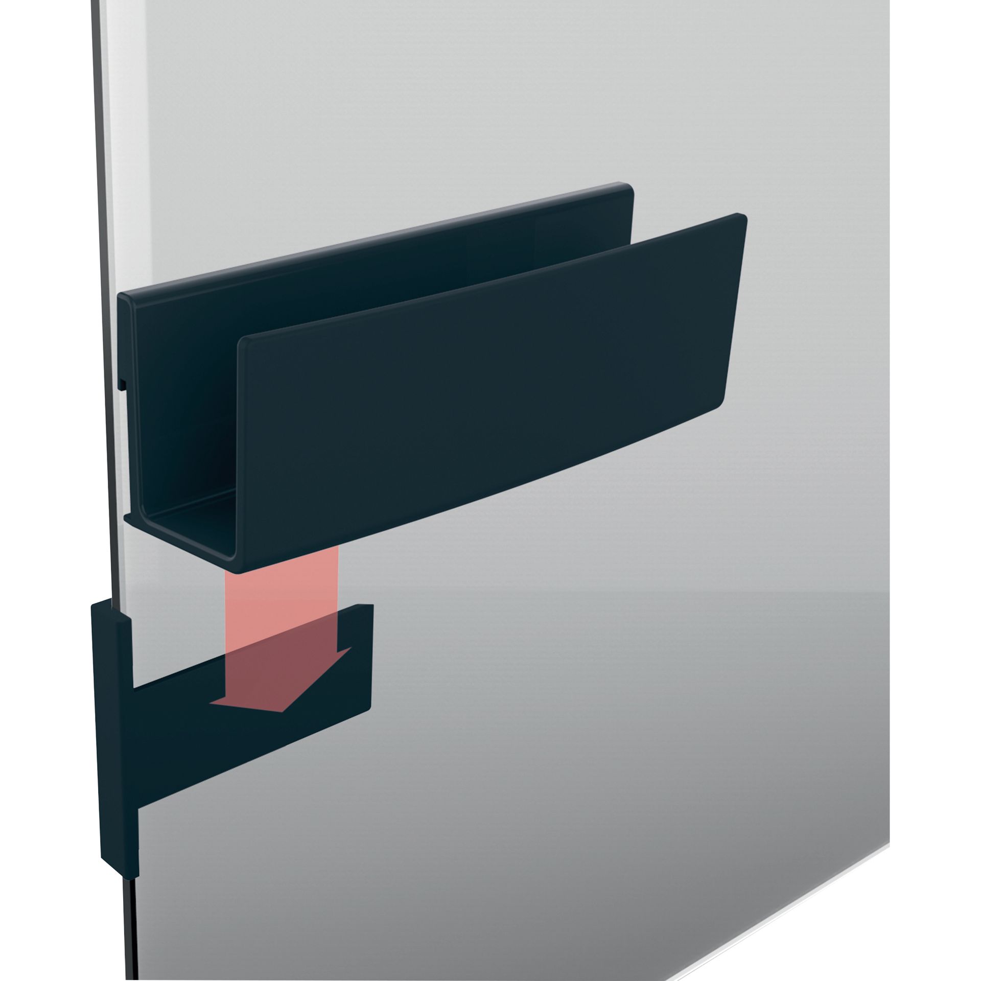 Ablagefach 160x54x43mm Kunststoff anthrazit
