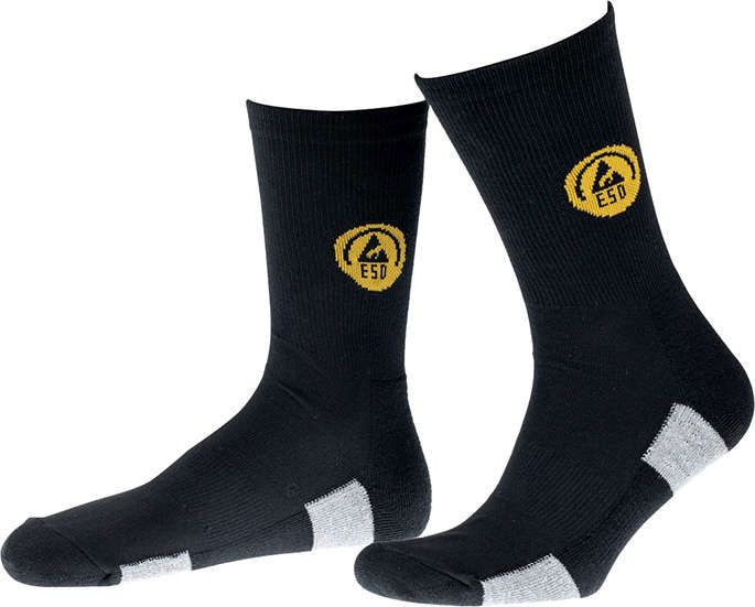 Funktionssocke, ESD, Gr39-41,schw./grau,FORTIS