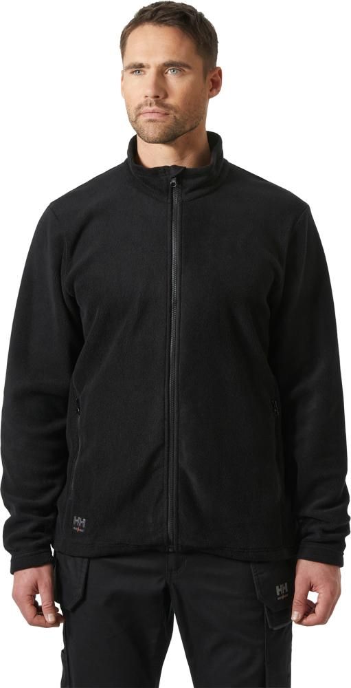 Fleecejacke Manchester 2.0, Zip-in, schwarz,Gr.2XL Helly Hansen
