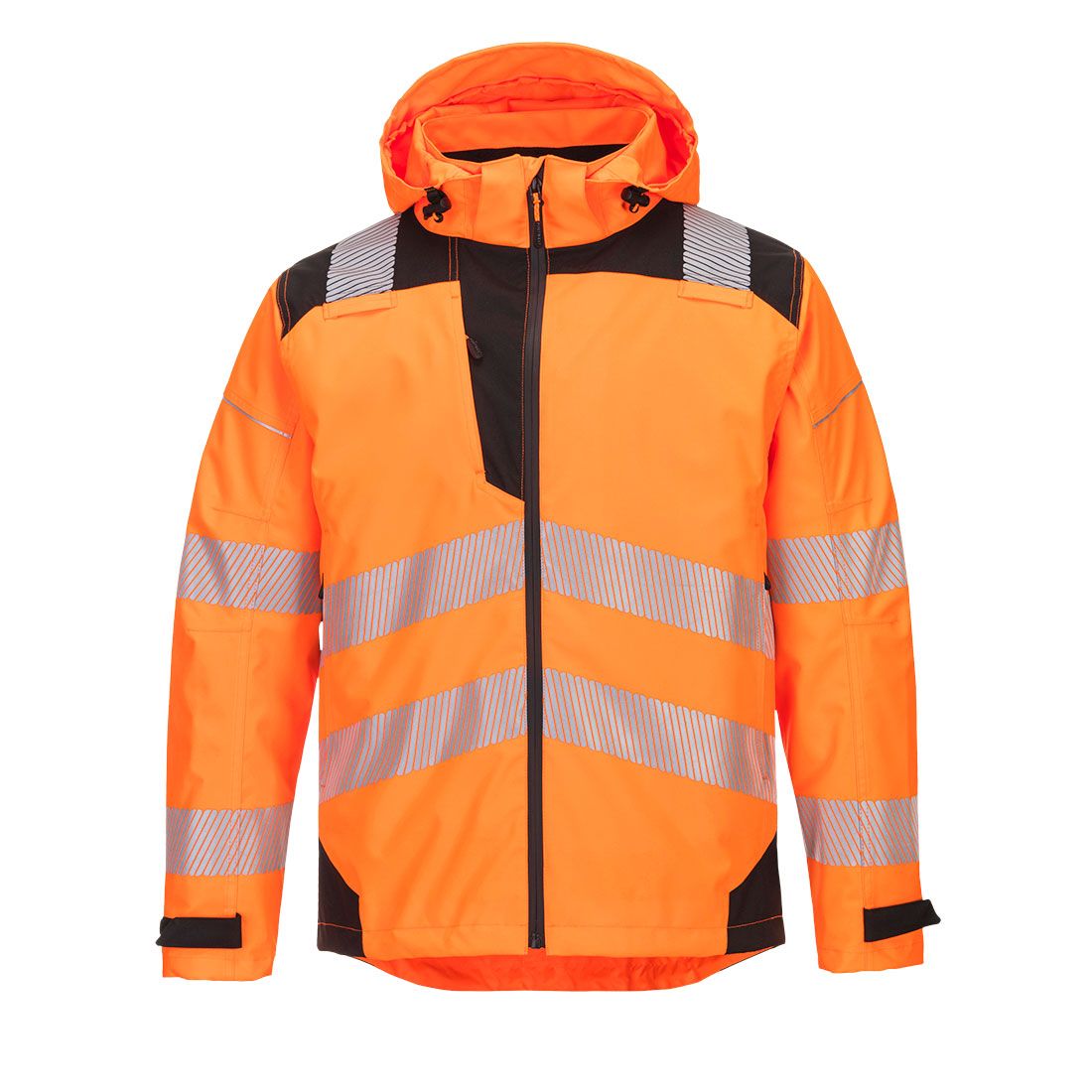 Portwest PW3 Warnschutz-Regenjacke, Orange, Gr. 5XL