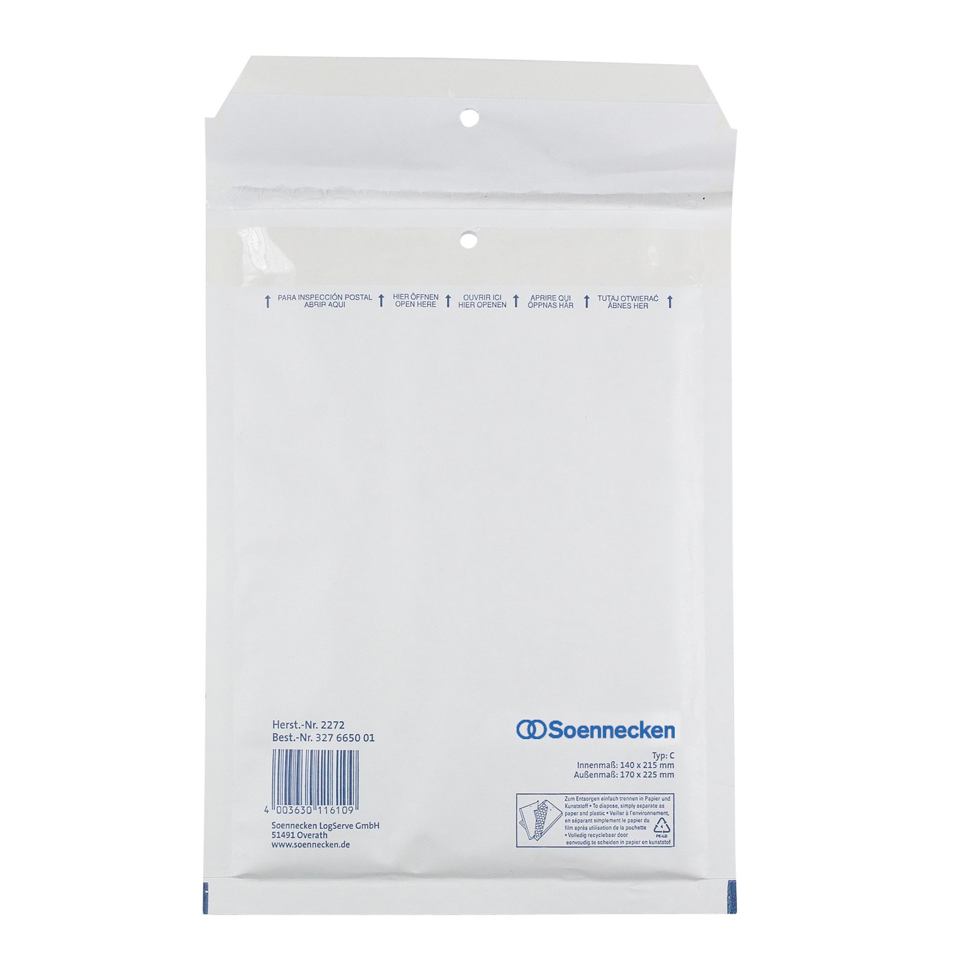 Luftpolstertasche C/0 140x215mm hk ws 5 St./Pack.