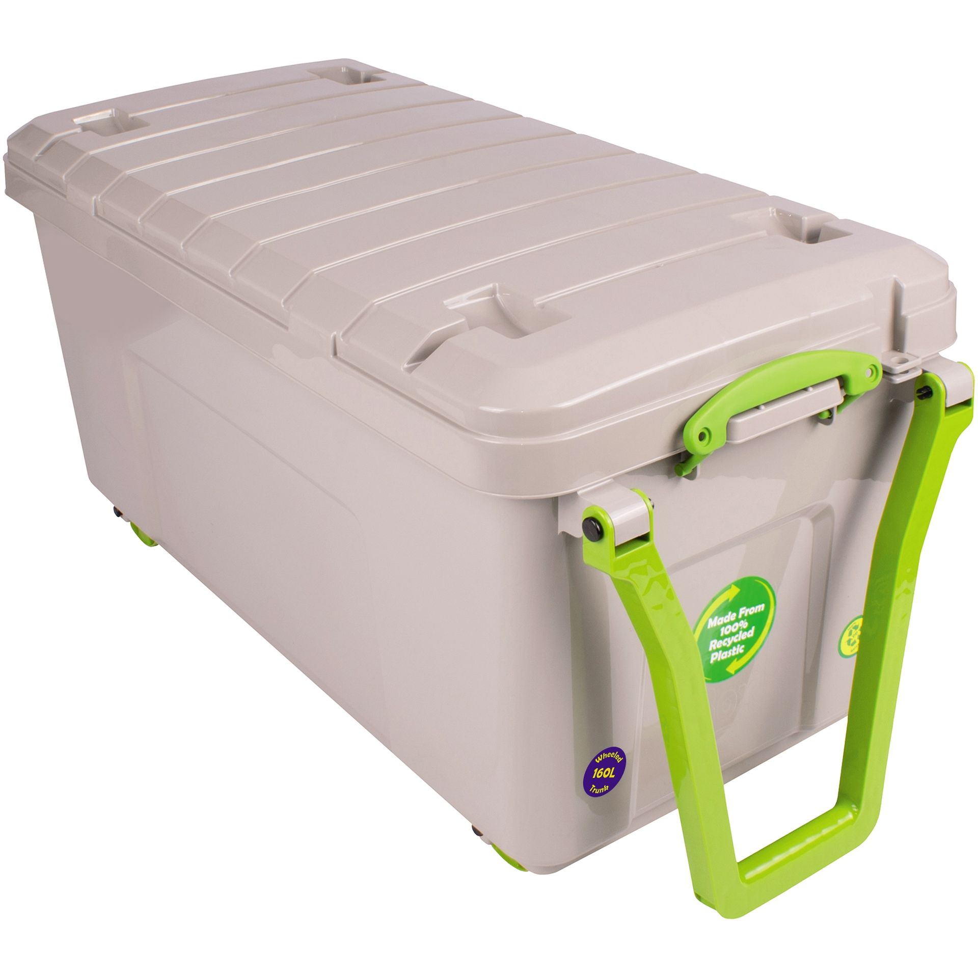 Aufbewahrungsbox 160l Räder grau