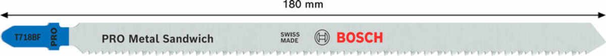 PRO Metal Sandwich T718BF Stichsägeblatt, 180 mm, 3-tlg.