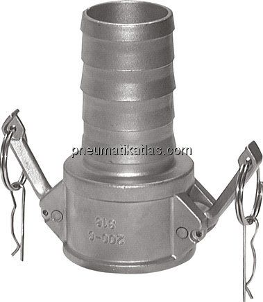 Kamlock-Kupplung (C) 13 (1/2")mm Schlauch, Edelstahl (1.4408)