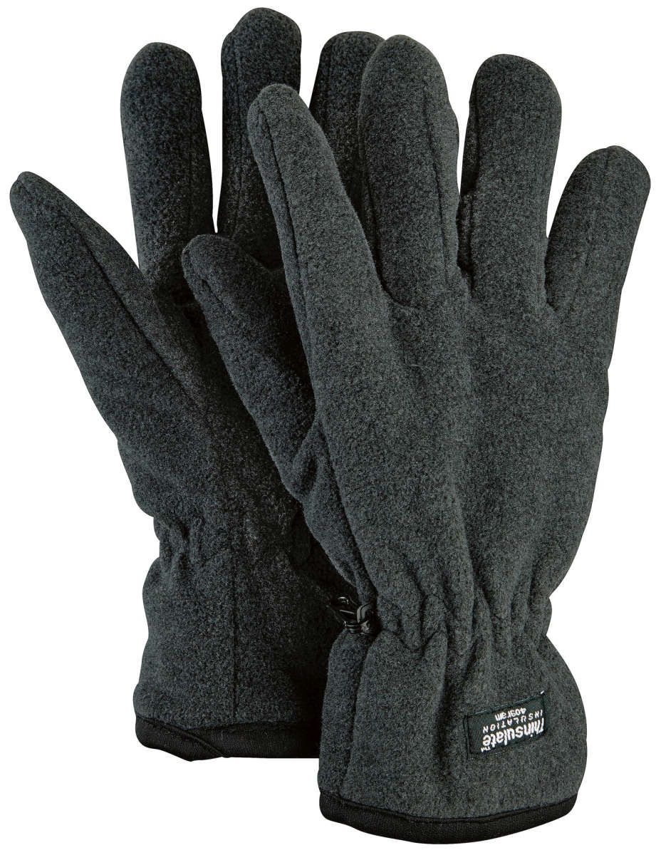 Handsch.Fleece,Thinsulatedunkelgrau Gr. L