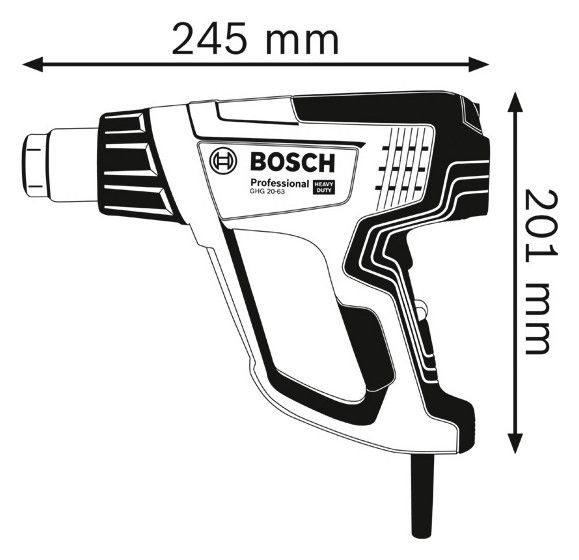 BOSCH Heissluftgebläse im Karton
