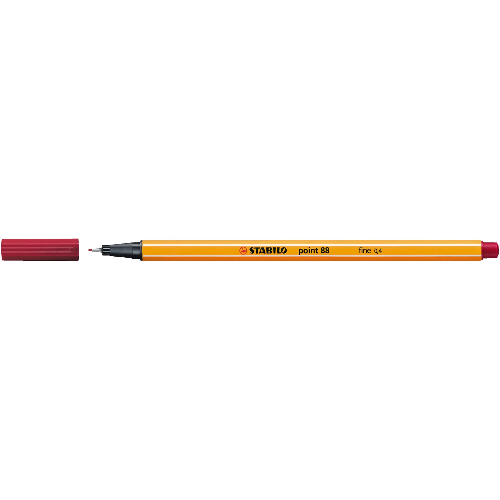 Fineliner point 88 0,4mm dunkelrot