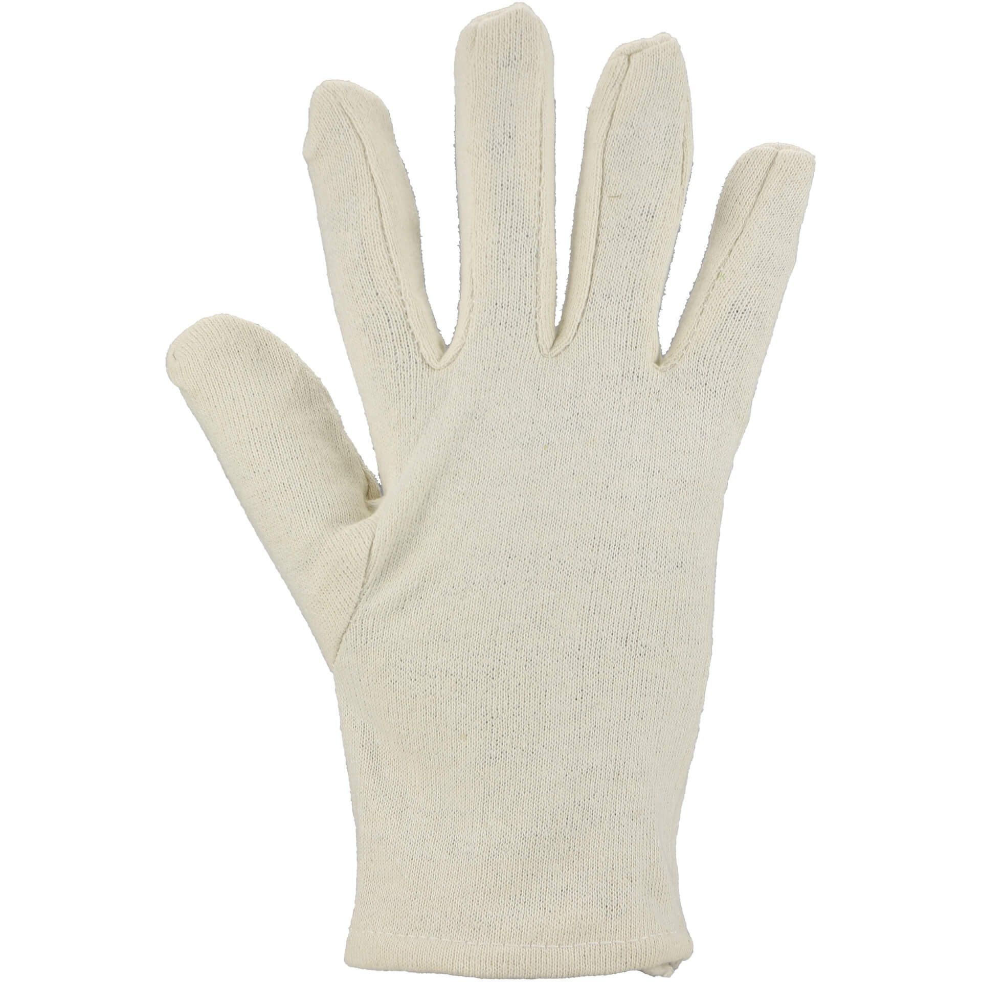 Baumwoll-Jersey-Handschuh BJH, natur, Gr. 10