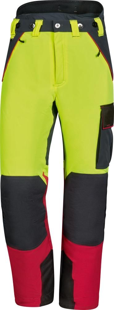 Stretchhose Forest Jack Gr. 46/48,rot/anth./gelb