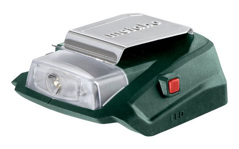 Akku Power-Adapter 14.4-18 LED-USB Metbao ohne Akku ohne Ladegerät Karton