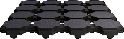 Wabenmatte kleine Löcher SBR/NR, schwarz kleine Löcher 10mm, 1000x91,5cm