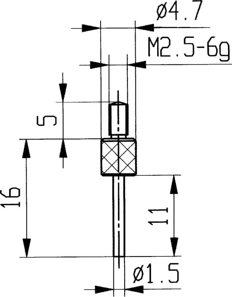 Messeinsatz Stahl Typ 14/ 1,5 mm KÄFER