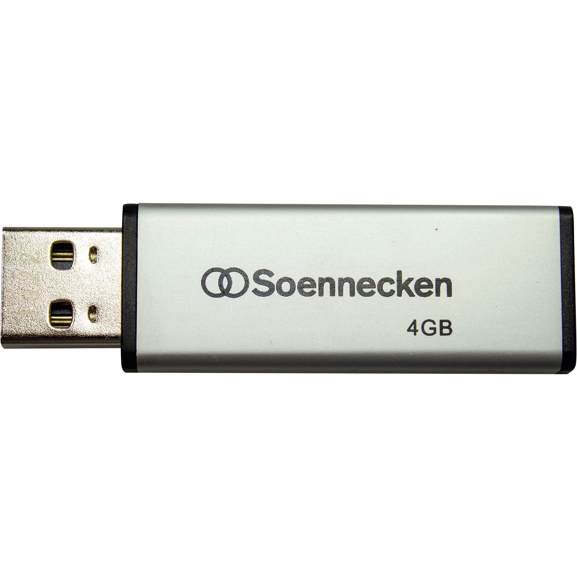 USB-Stick 2.0 4GB schwarz/silber