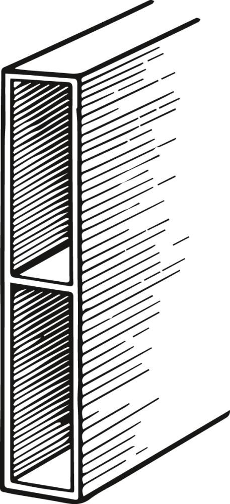 Aluminium Abziehlatte 100 x 18 mm - 6 m FORTIS Bau