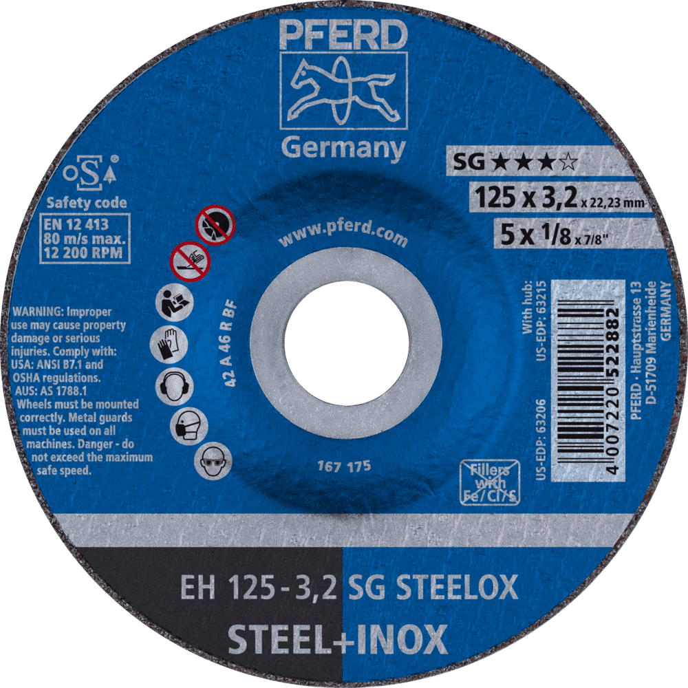 PFERD Trennscheiben EH 125-3,2 SG STEELOX