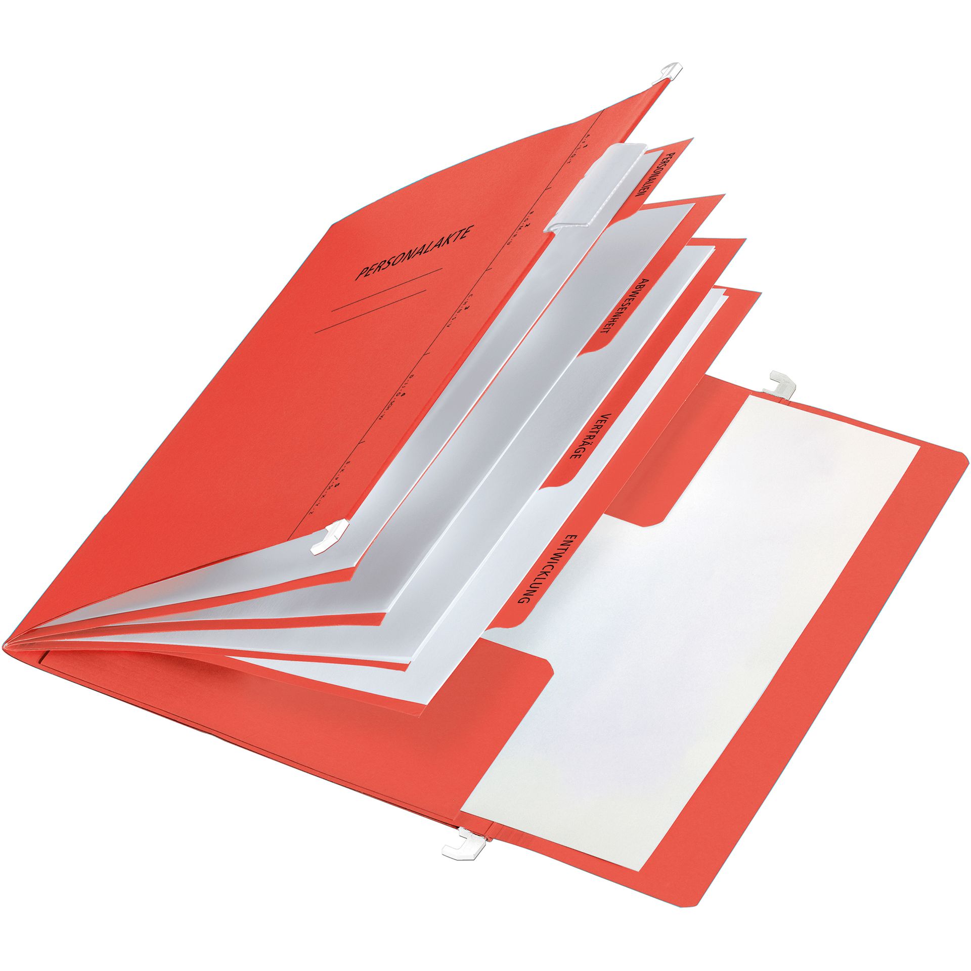 Personalmappe DIN A4 34x24,5x0,8cm Karton rot