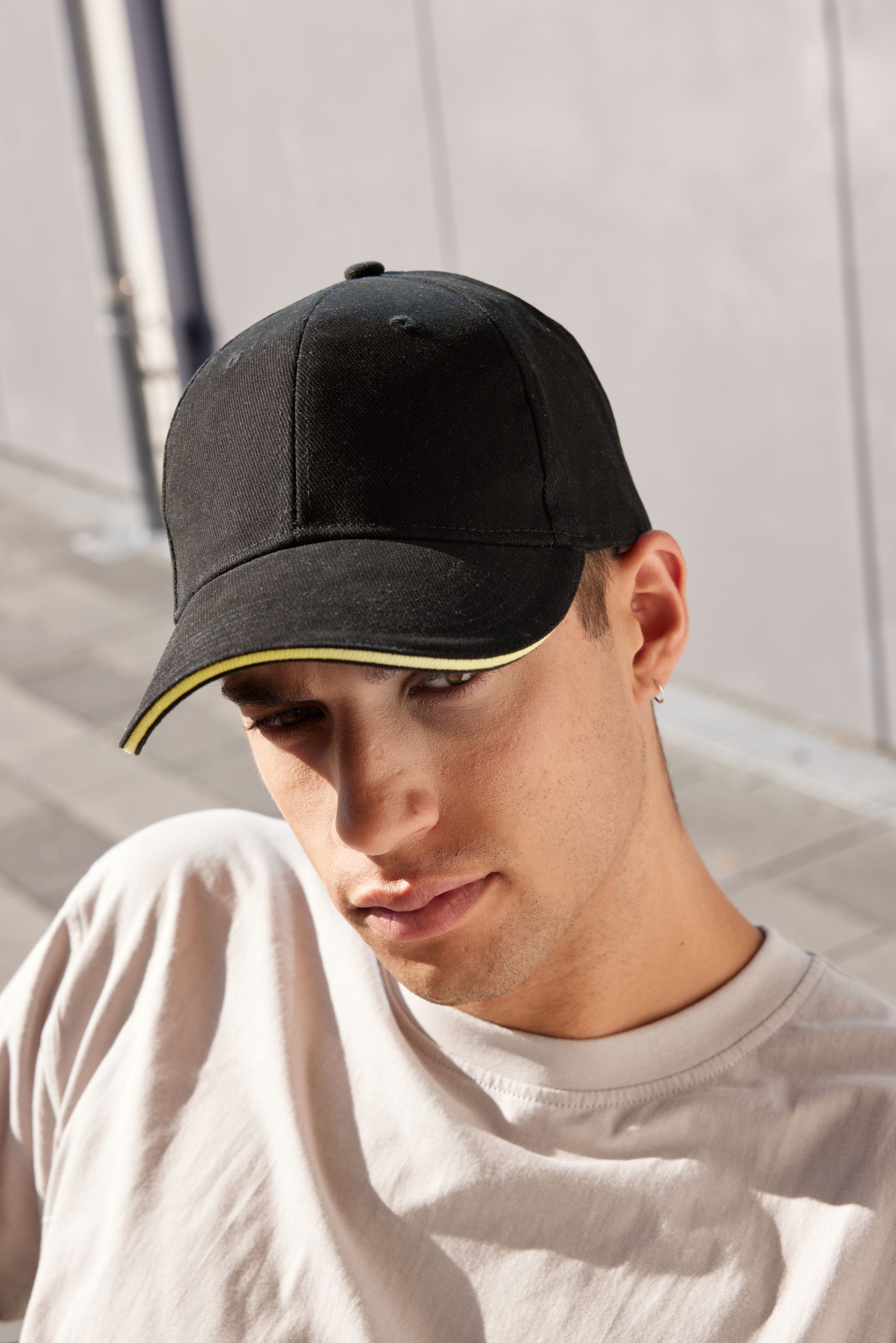 myrtle beach MB024 Cap, Blau/Weiß