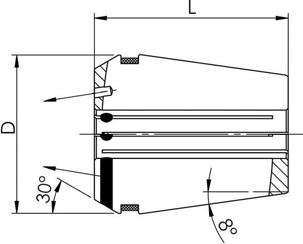Spannzange DIN6499B GERC25HPDD 4,0mm FAHRION
