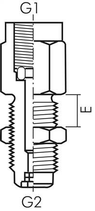 Manometeranschluss G 1/4" - M 16x1,5 (AG)