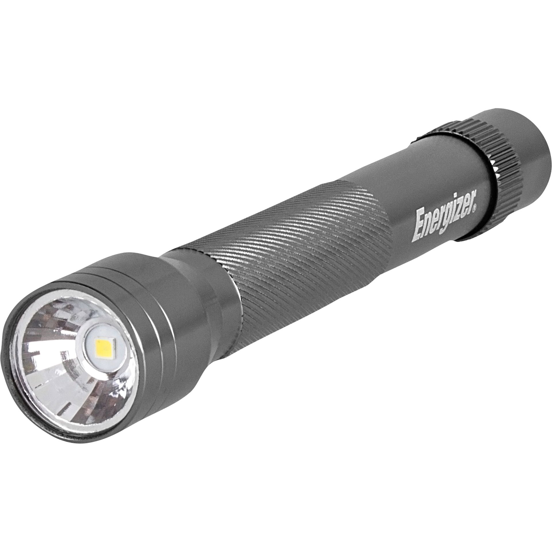 Taschenlampe Metall LED +2AA silber