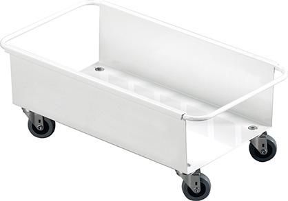 Fahrwagen, weiß f. Wertstoffsammler 60l