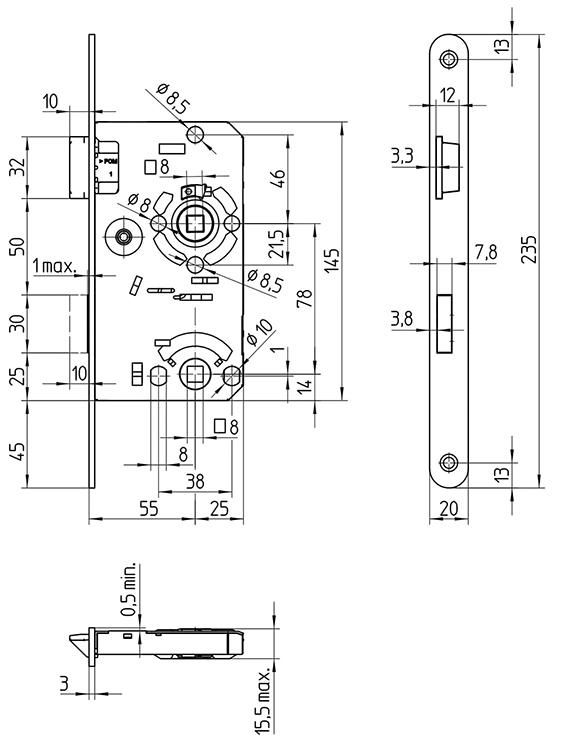 E.Schl.Innent. 55/78/WC/ DR/20 ktg NiSi/N/KK/FS